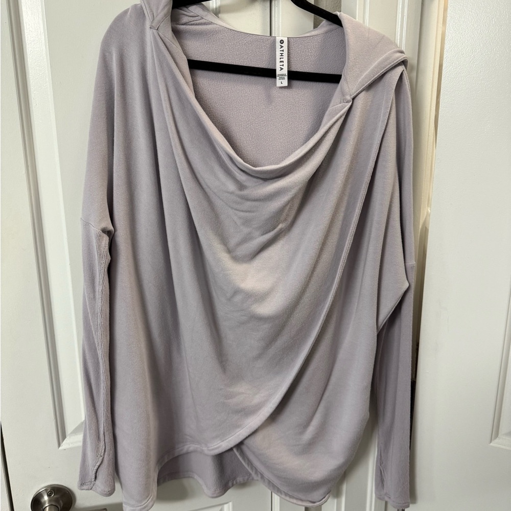 Athleta Light purple Drape Hoodie
